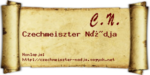 Czechmeiszter Nádja névjegykártya